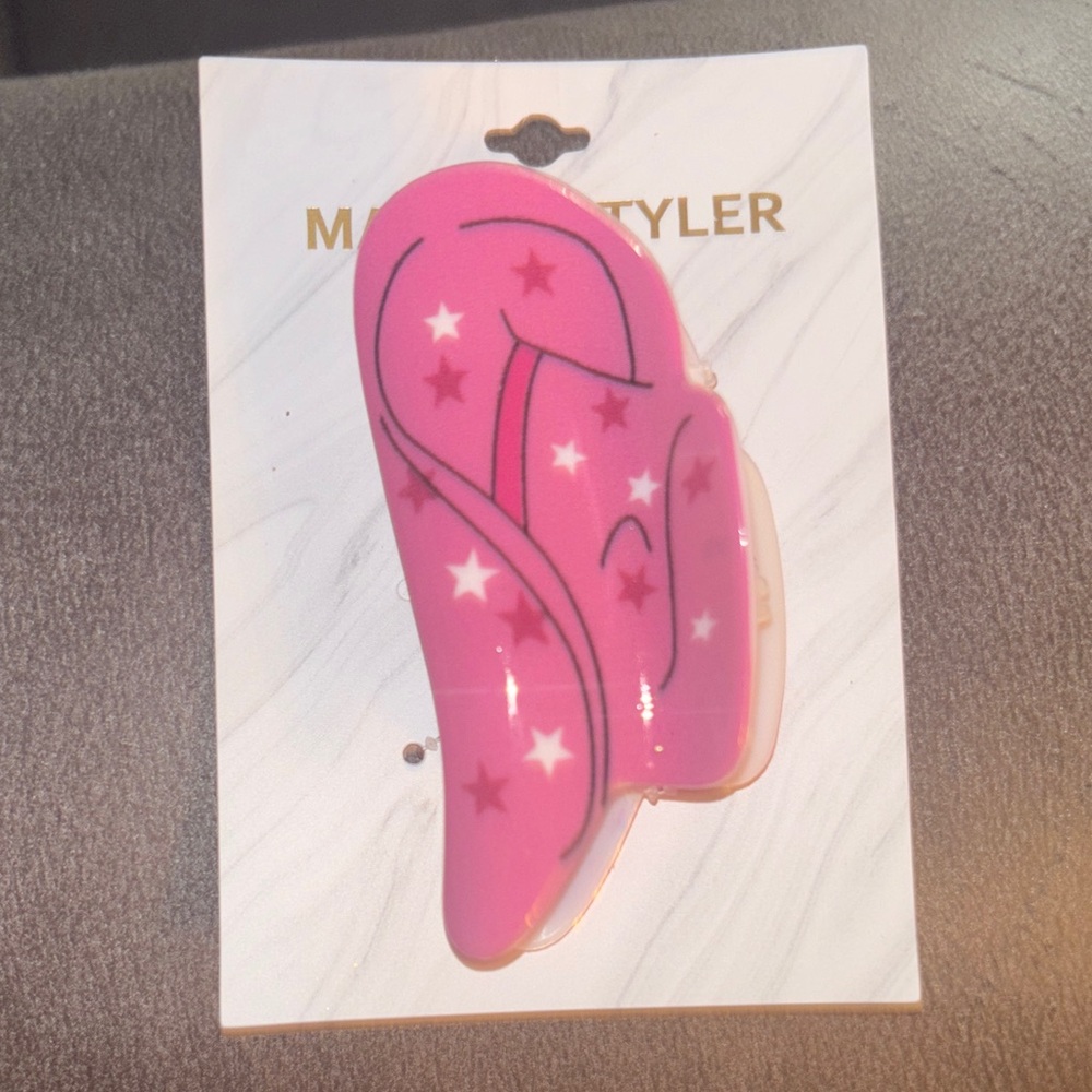 Madison Pink cowgirl Star Hair Clip new